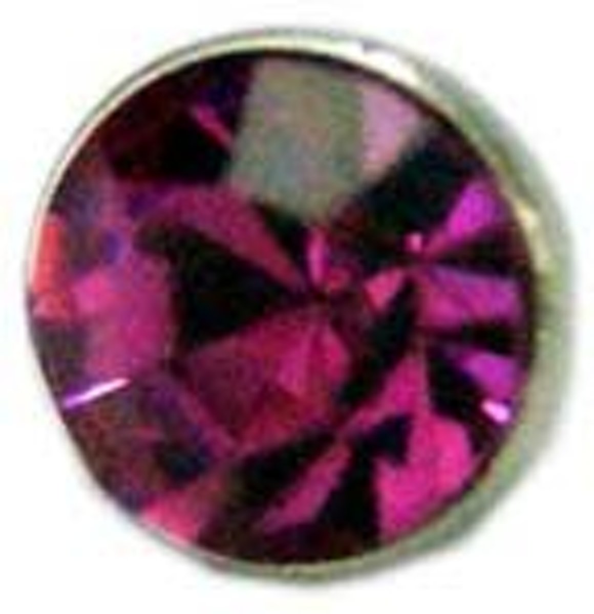 Diamand Ring Element - Los Sieraden Onderdeel - Zilver/Deep-Purple-Stone