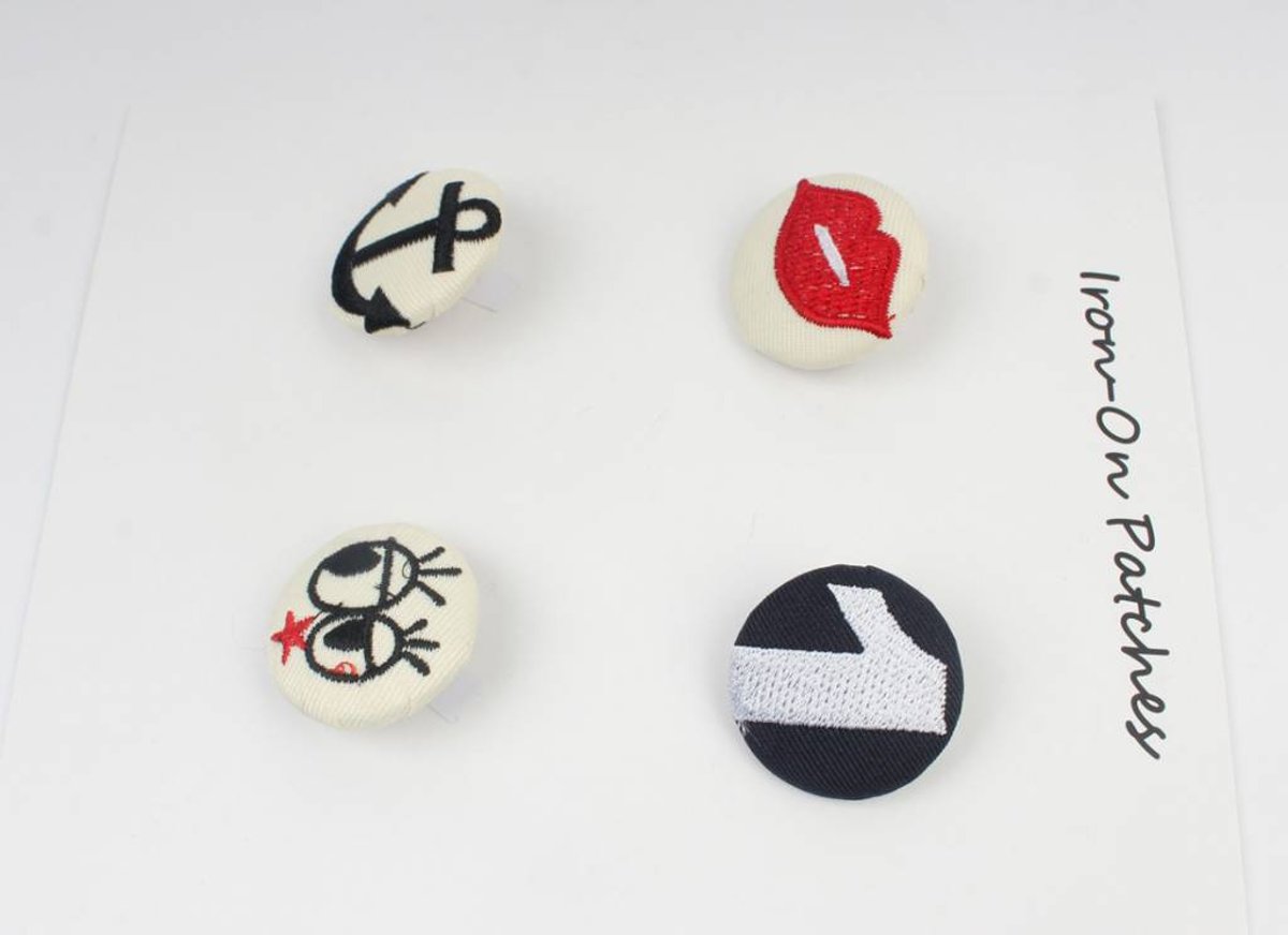 Fashion buttons - Diverse Set van 4