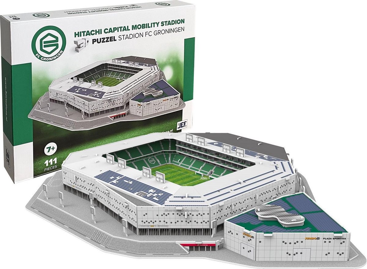 FC Groningen Euroborg Stadion - 3D Puzzel - 111 stukjes