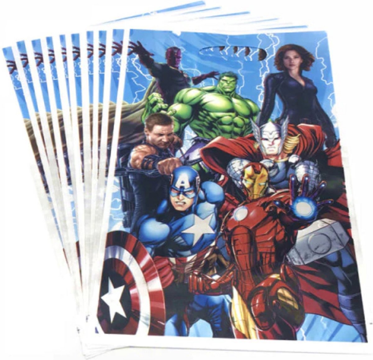 Uitdeelzakjes Avengers - 20 Stuks - Uitdeelzakjes - Traktatie zakjes voor Uitdeelcadeautjes - Uitdeelzakjes Kinderfeestje - Avengers - Snoepzakjes