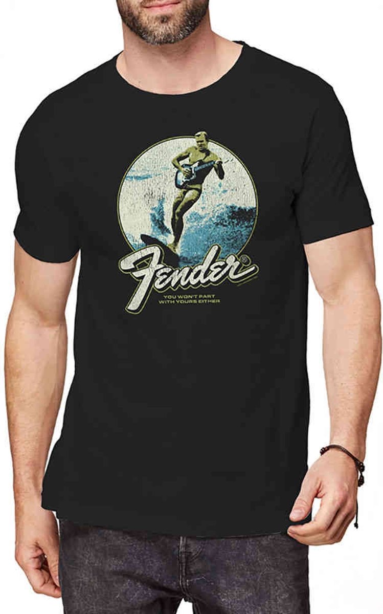 Fender Heren Tshirt -M- Surfer Zwart