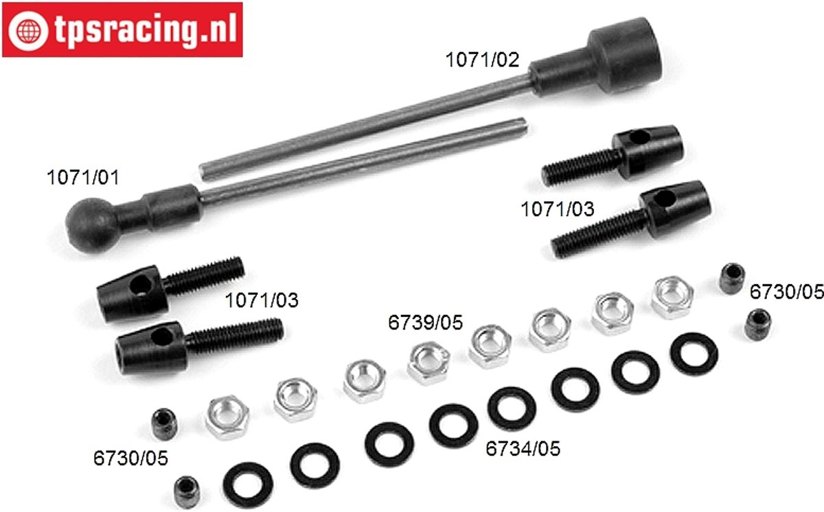 FG1071 Stabilisator achter, Ø4,0 mm, Set