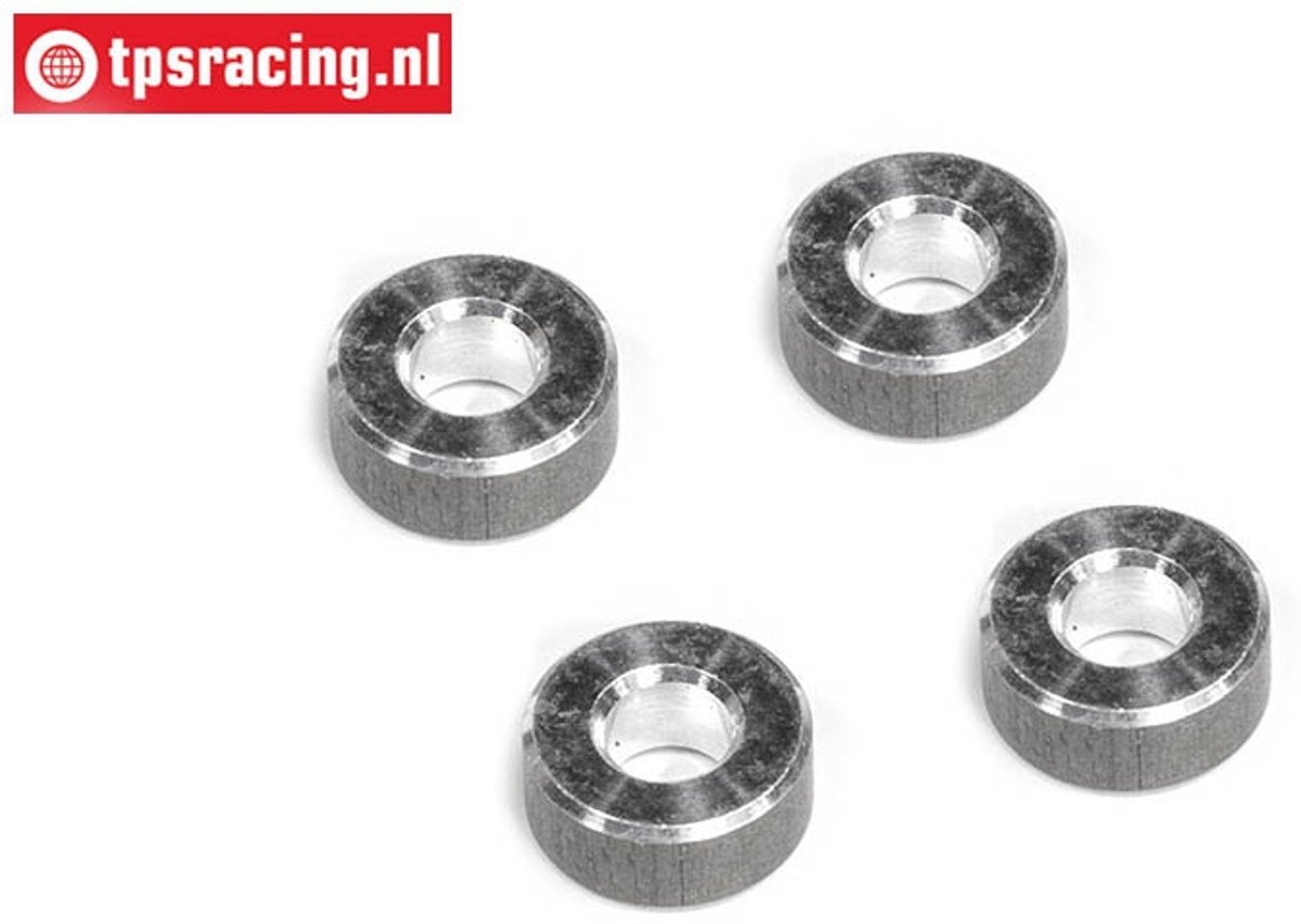 FG1213/09 Aluminium Afstand ring, (Ø4-Ø7-H3 mm), 4 St.