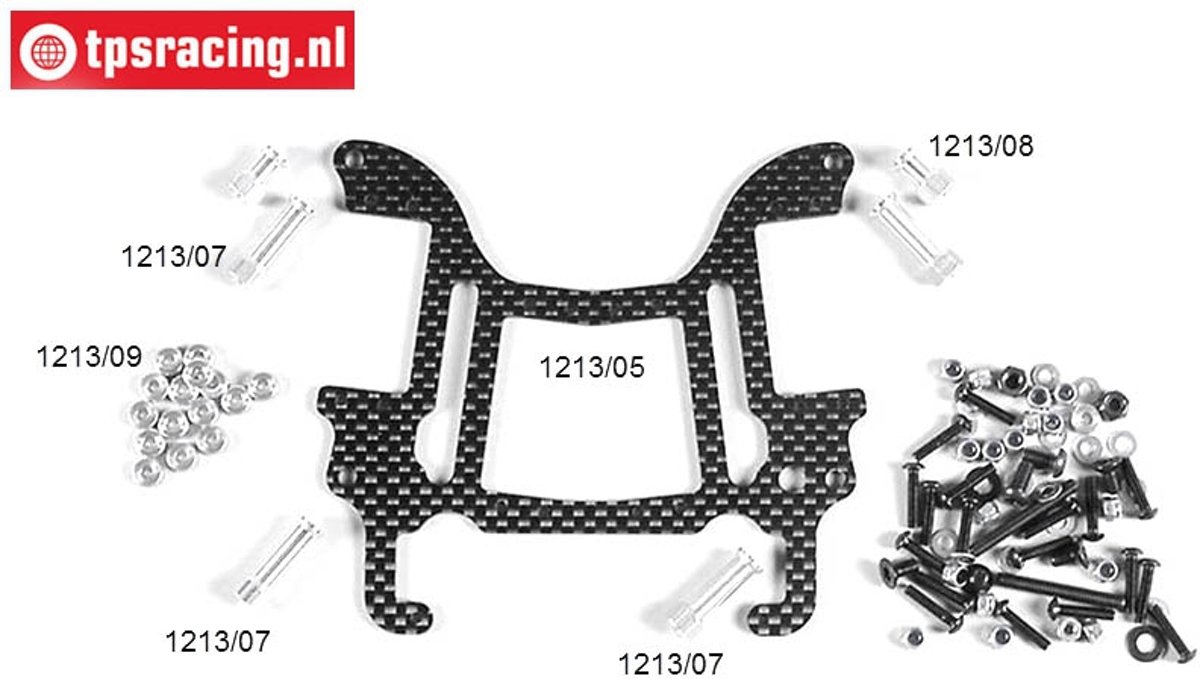 FG1213 Koolstof Radioplaat compleet, (2010-530), Set