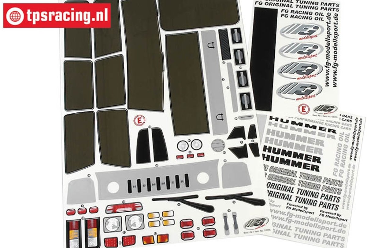 FG30155 Stickers Hummer H2, Set