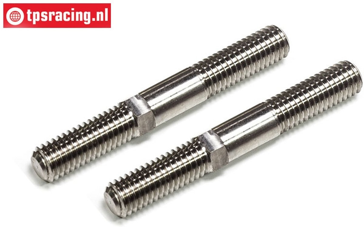 FG4524 Titanium Instelstang, (M8 L/R-L61 mm), 2 St.