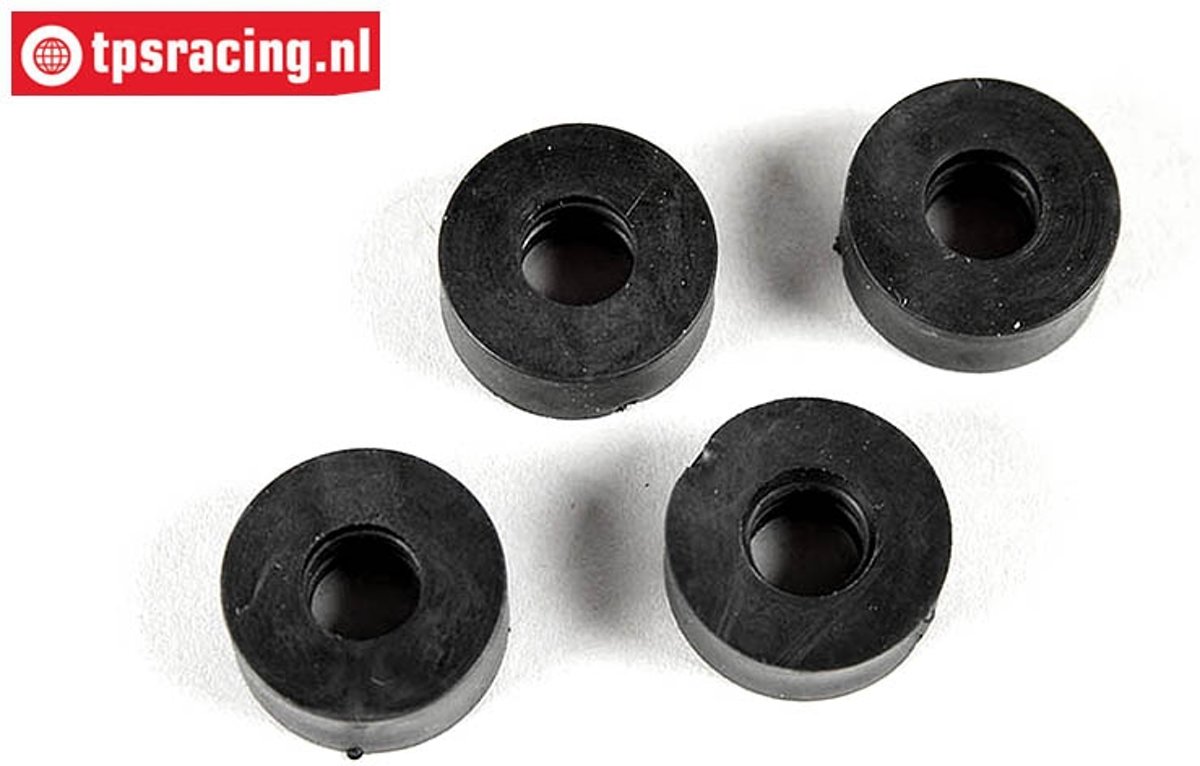 FG6051 Tandwiel demping rubbers, (Ø16/Ø7/H6 mm), 4 St.