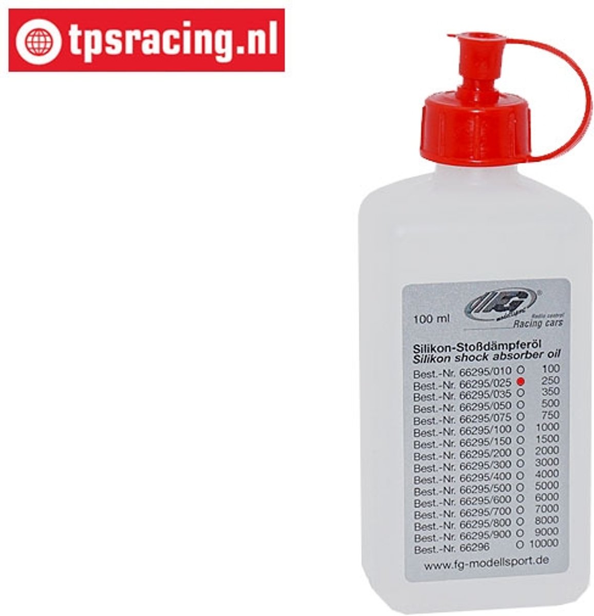 FG66295/025 Siliconen olie FG250, 100 ml, 1 St.