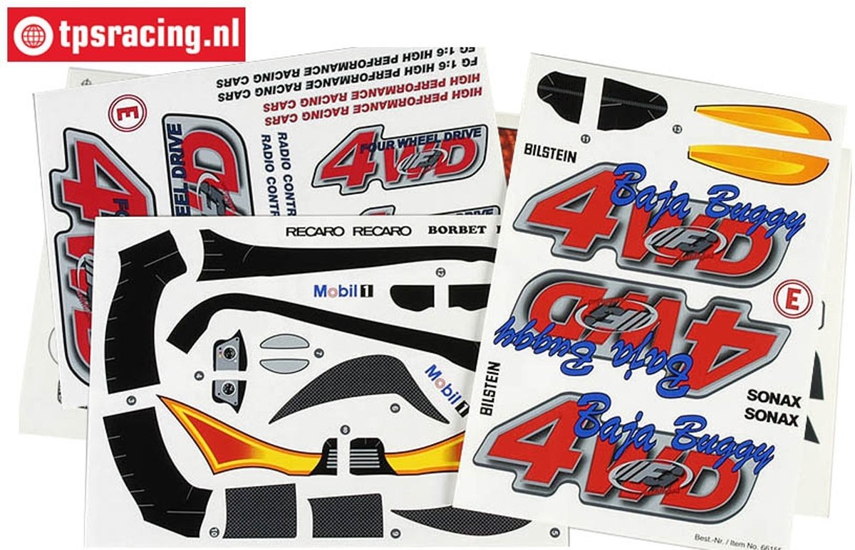 FG68155 Stickers FG Baja Buggy 4WD, Set