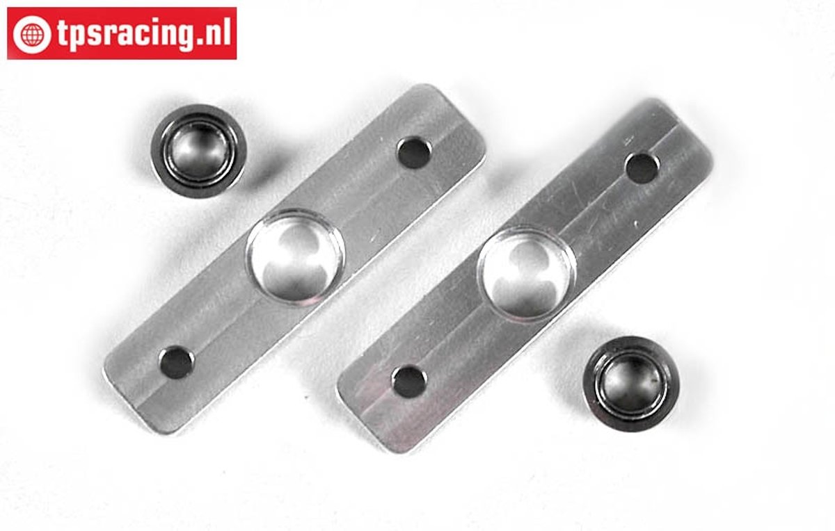 FG8469 Aluminium rem exenter plaat, 2 St.