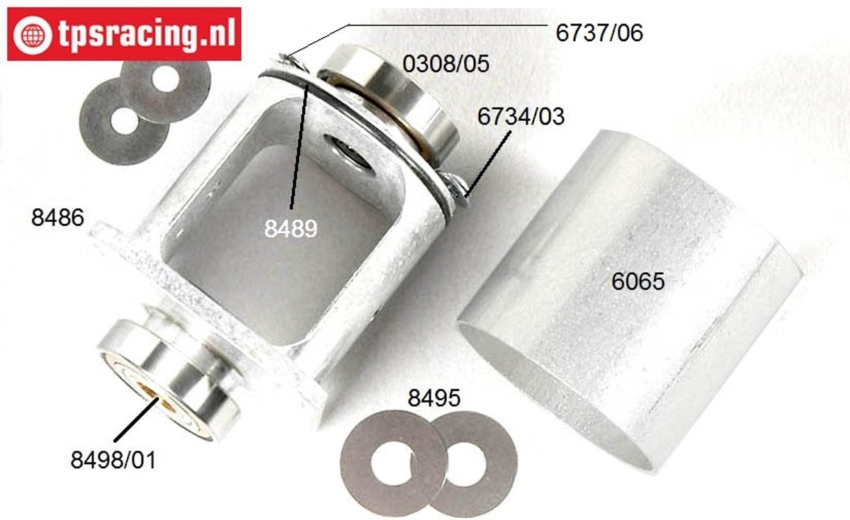 FG8484 Differentieel ombouw naar Aluminium, Set.