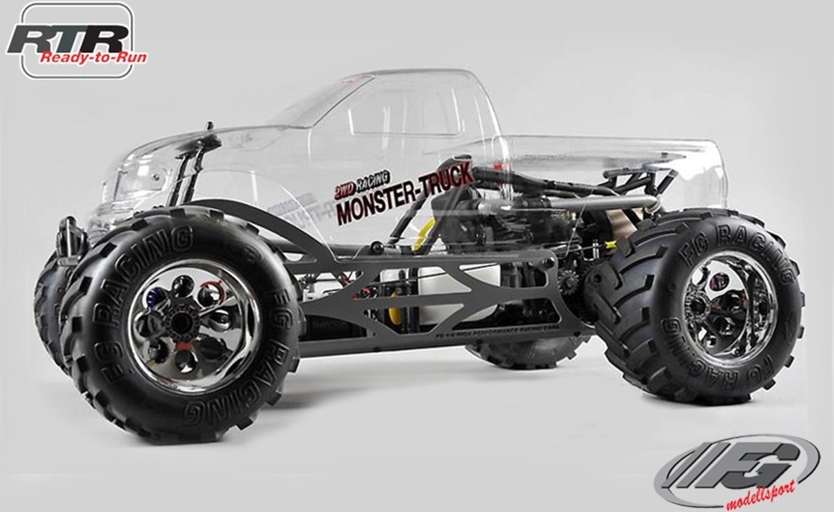 Monster Truck WB535 Sports-Line 4WD RTR, (Transparante Kap)