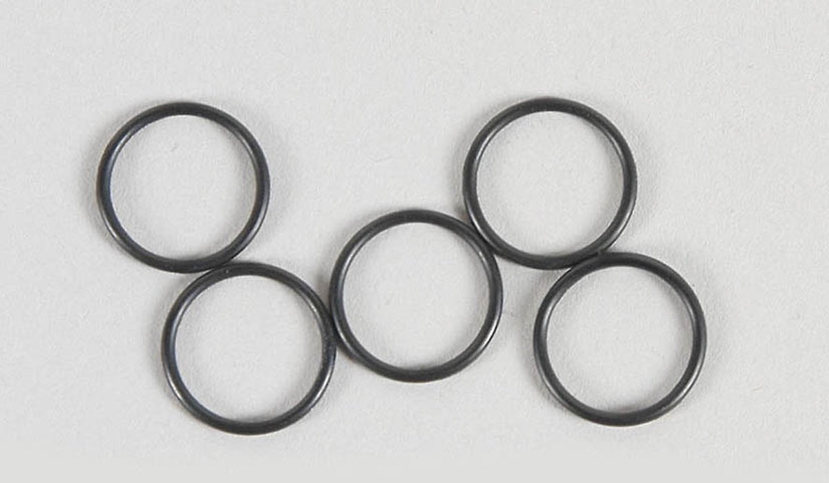 Schokdemper zuiger O-ring, (Ø13-H1,0 mm), (Rubber), 5 St.