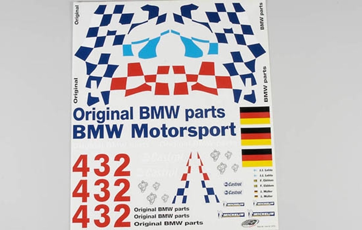 Stickers, (BMW M3 GTR), Set