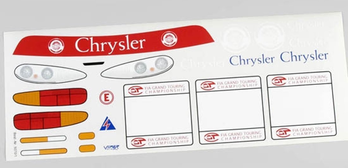 Stickers, (Chrysler Viper Team), Set