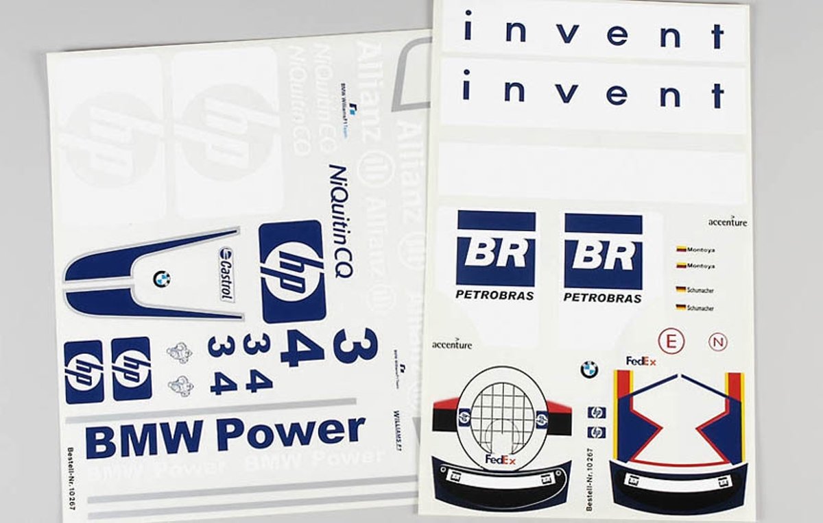 Stickers, (HPI Invent F1), Set