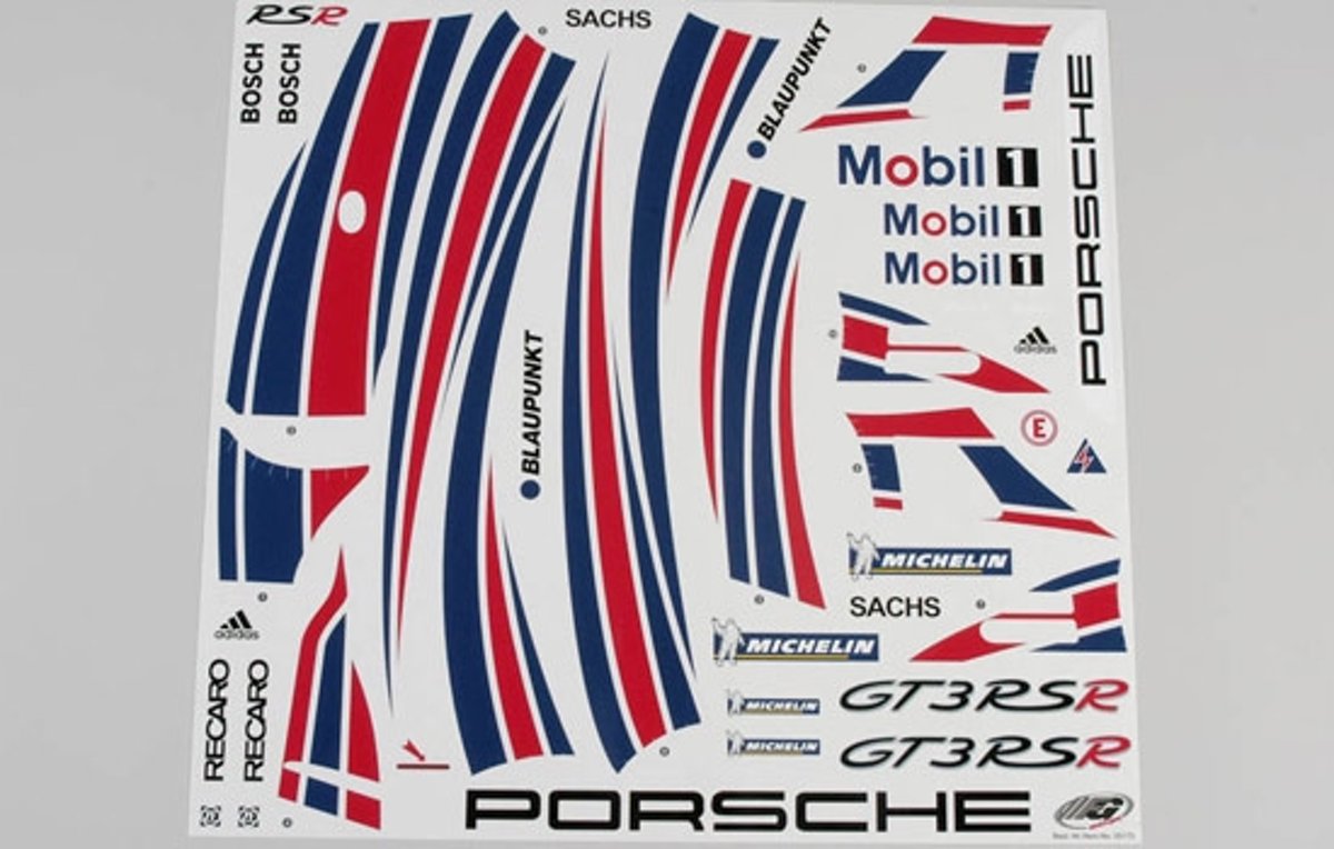 Stickers, (Porsche GT3-RSR), Set