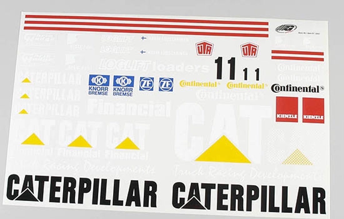 Stickers, (Super Race & Caterpillar Truck), Set