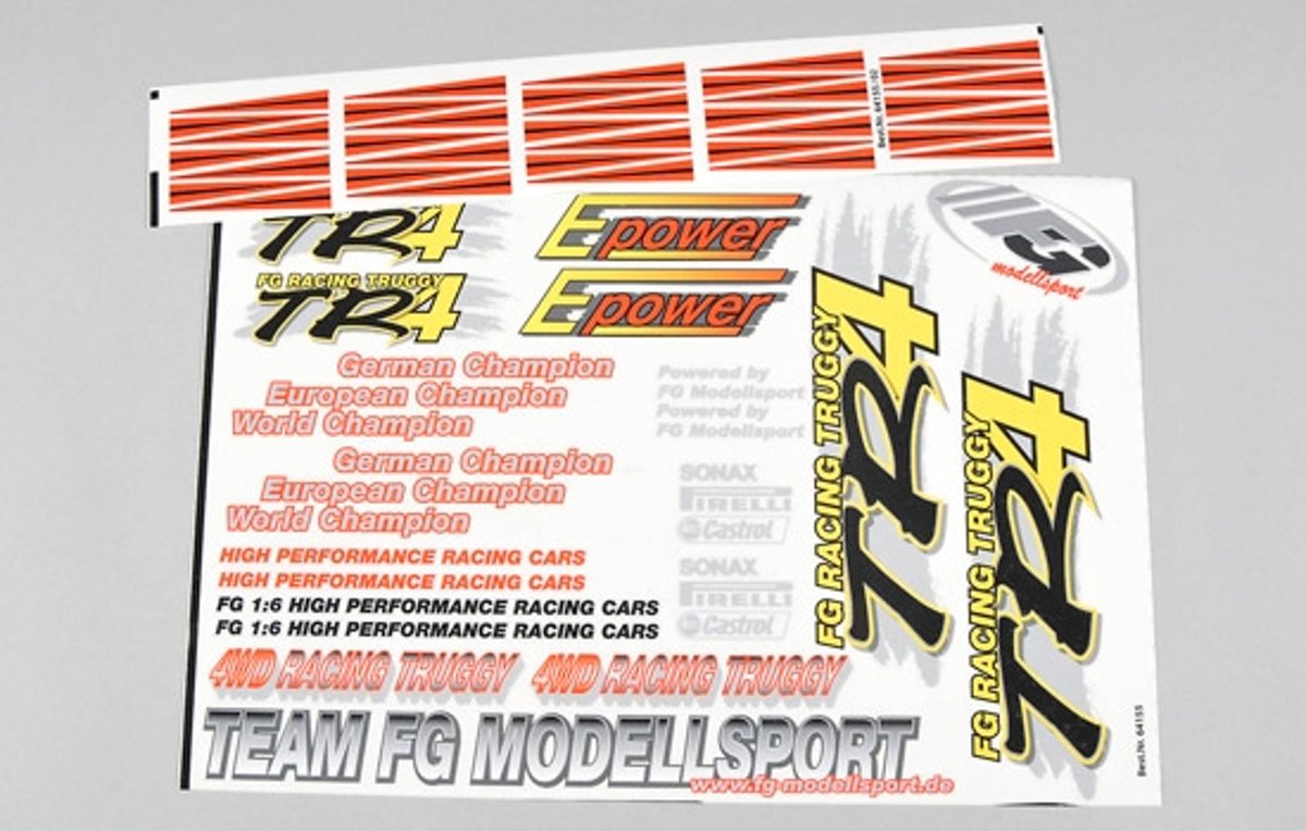 Stickers, (TR4 Truggy), Set