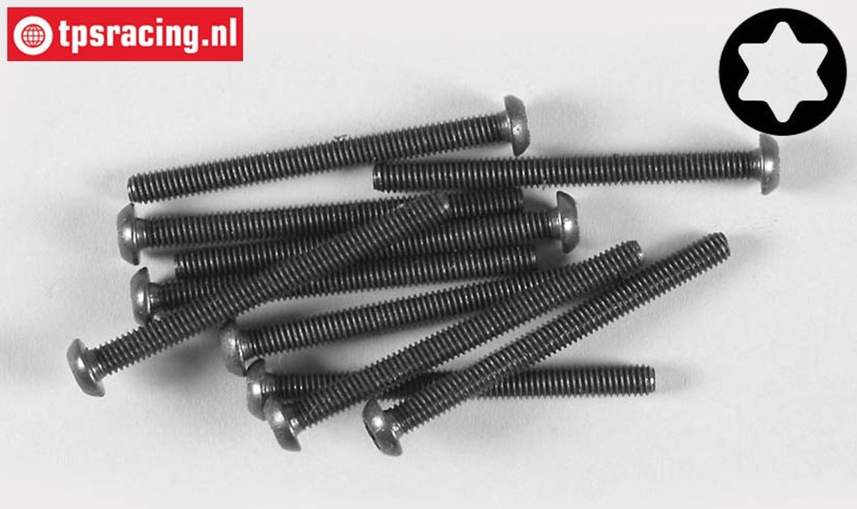 Torx bolkop (M4-L45 mm), (Staal), 10 St.