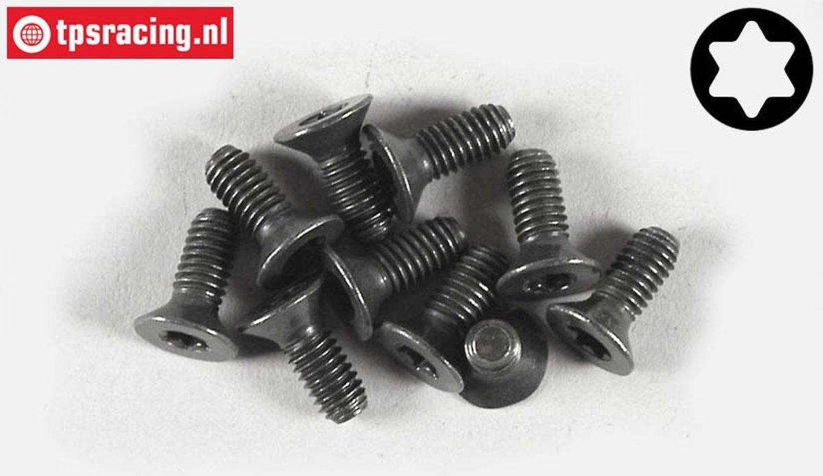 Torx verzonken kop (M4-L10 mm), (Staal), 10 St.