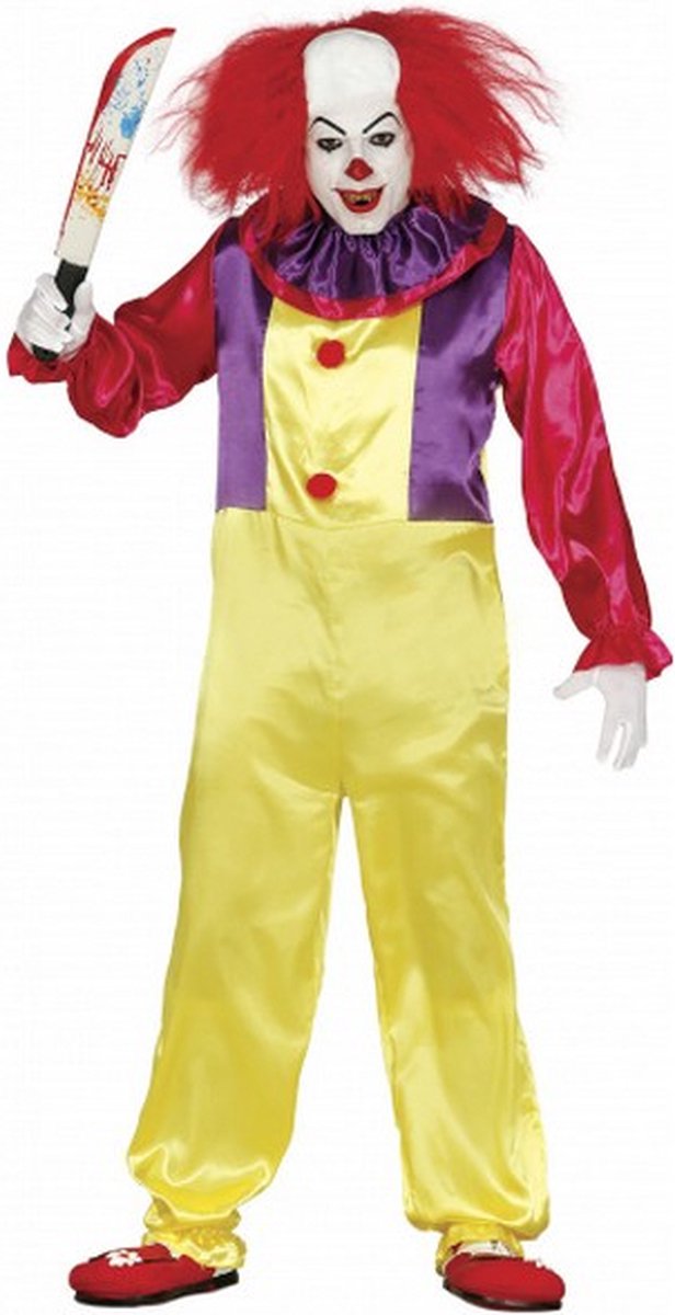 Verkleedkostuum horror clown polyester maat M