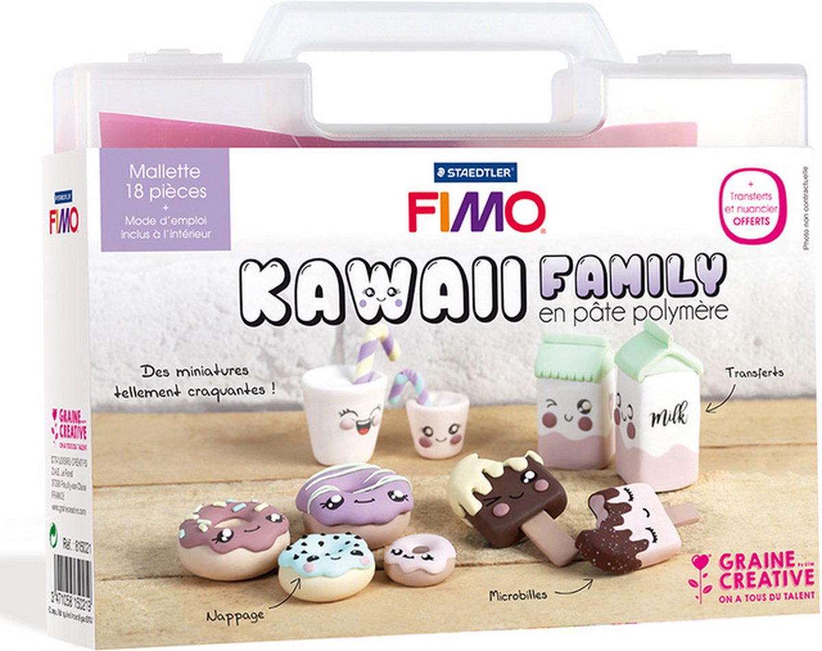 FIMO KIT Kawaii Family + opbergkoffer