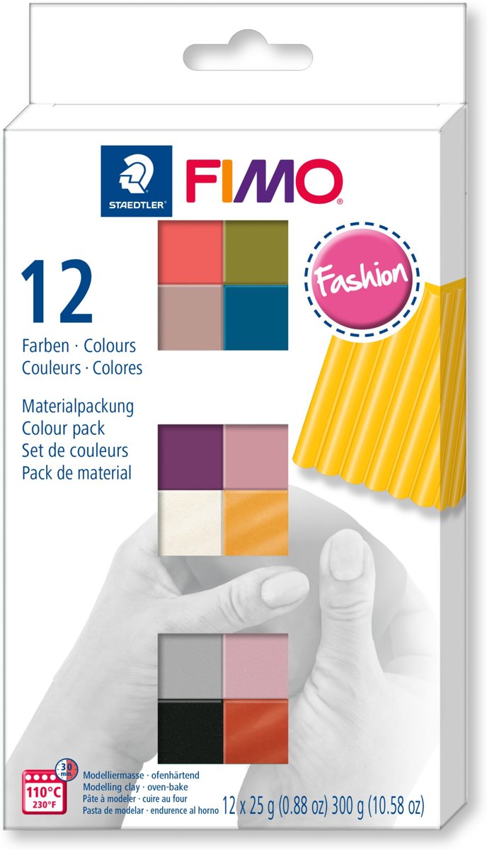 Fimo klei Modelleringspasta, Fashion kleuren.