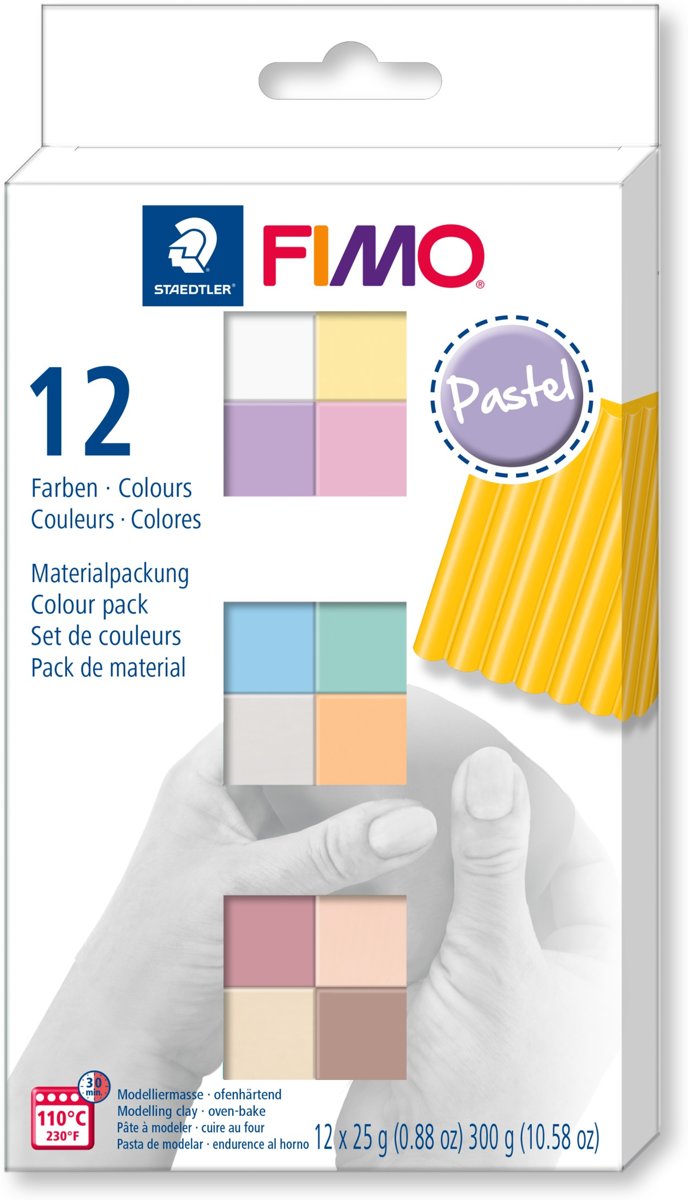 Fimo klei Modelleringspasta, pastel kleuren.