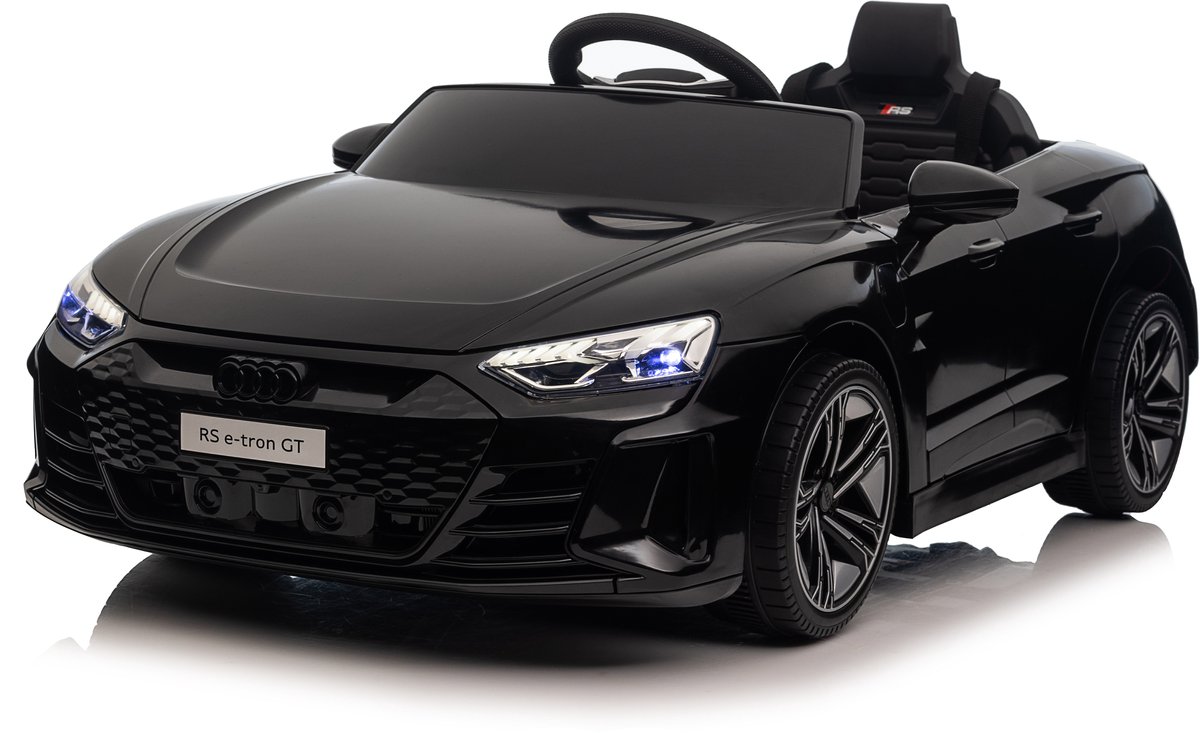 Audi RS E-tron - Elektrische Kinderauto 12V - Met Afstandsbediening - 1 tot 4 jaar - Zwart