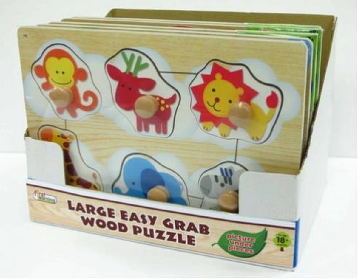 EASY GRAB WOODEN PUZZLE 6 PCS