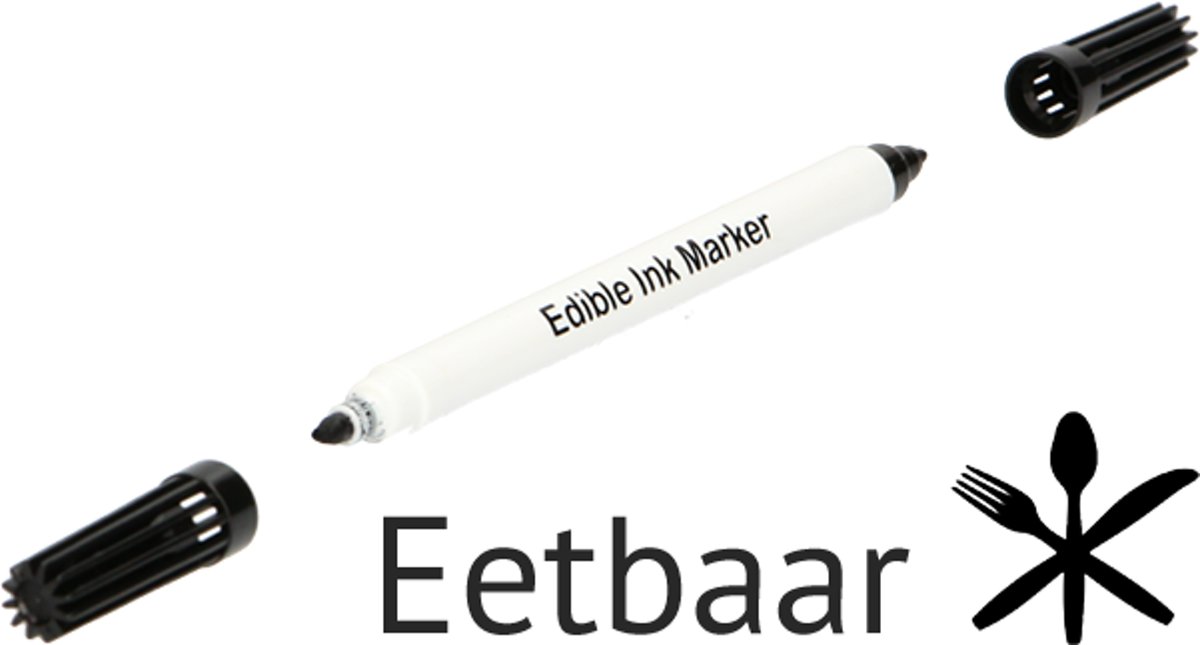 Eetbare inkt stift zwart