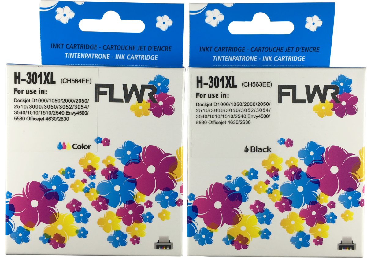 FLWR - Inktcartridge / 301XL / 2-pack - geschikt voor HP