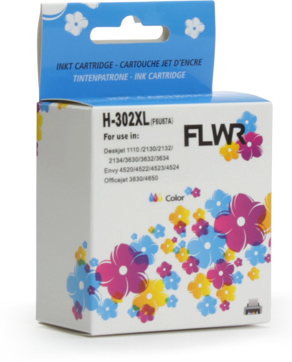 FLWR - Inktcartridge / 302XL / Kleur - geschikt voor HP