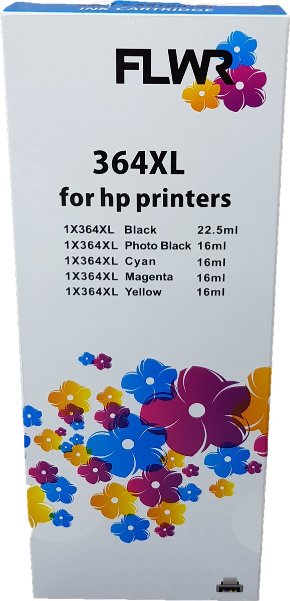 FLWR - Inktcartridge / 364XL / zwart en kleur geschikt voor HP