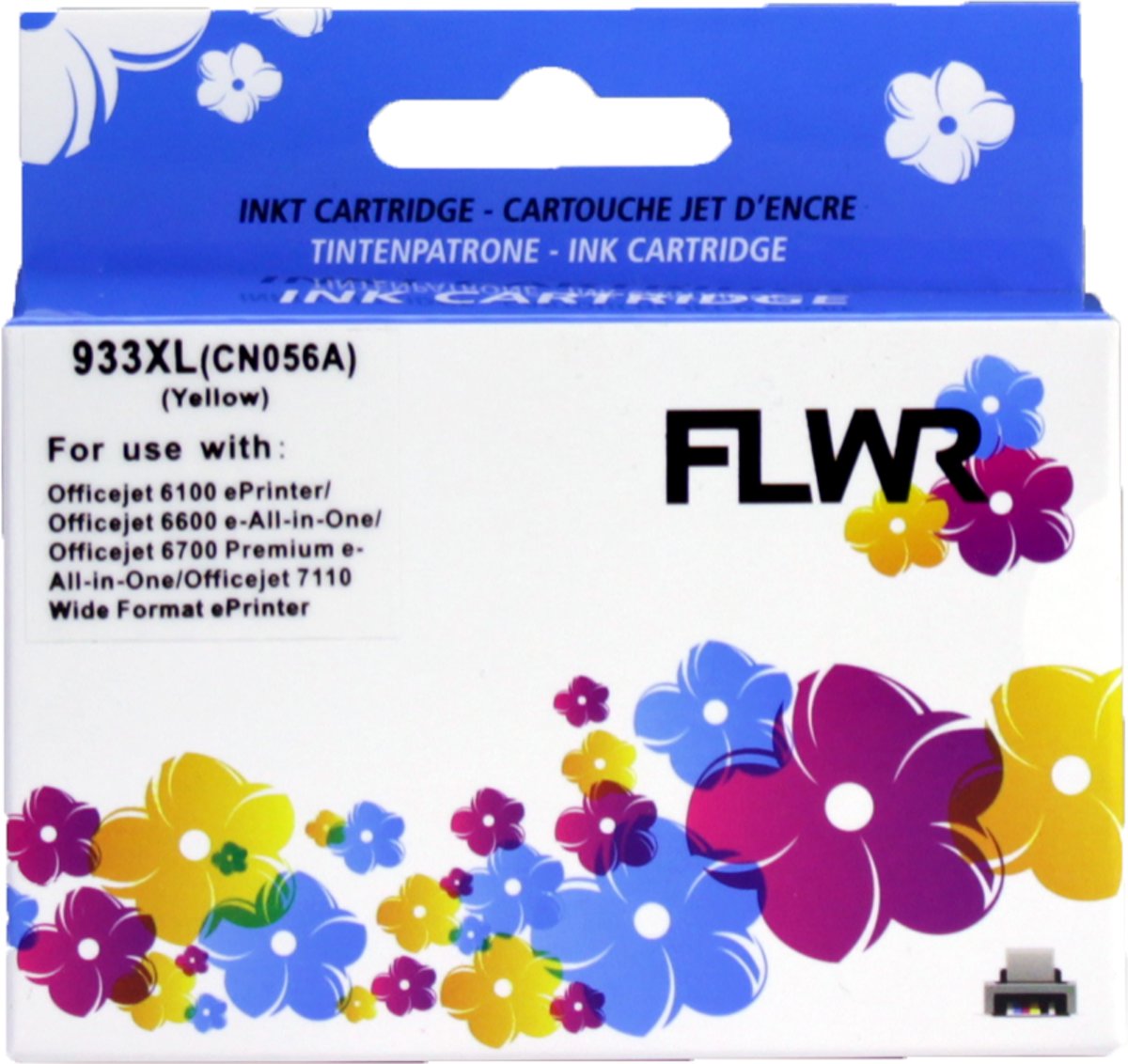 FLWR - Inktcartridge / 933XL / Geel -  geschikt voor HP