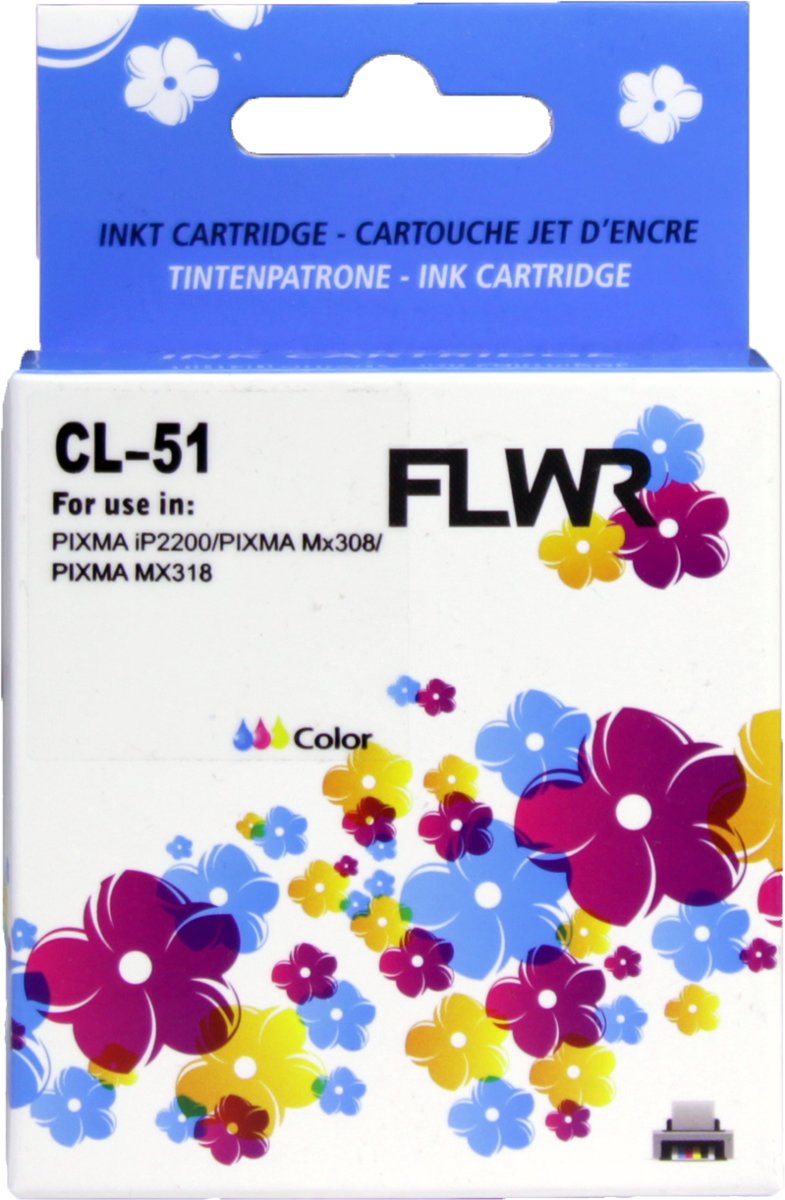 FLWR - Inktcartridge / CL-51 / Kleur - geschikt voor Canon