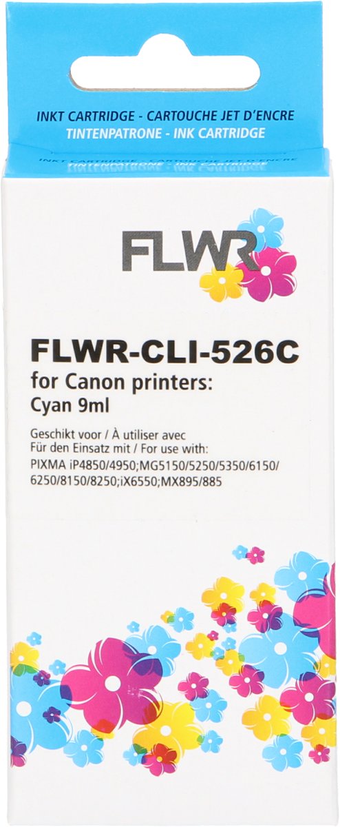 FLWR - Inktcartridge / CLI-526C / Cyaan - Geschikt voor Canon