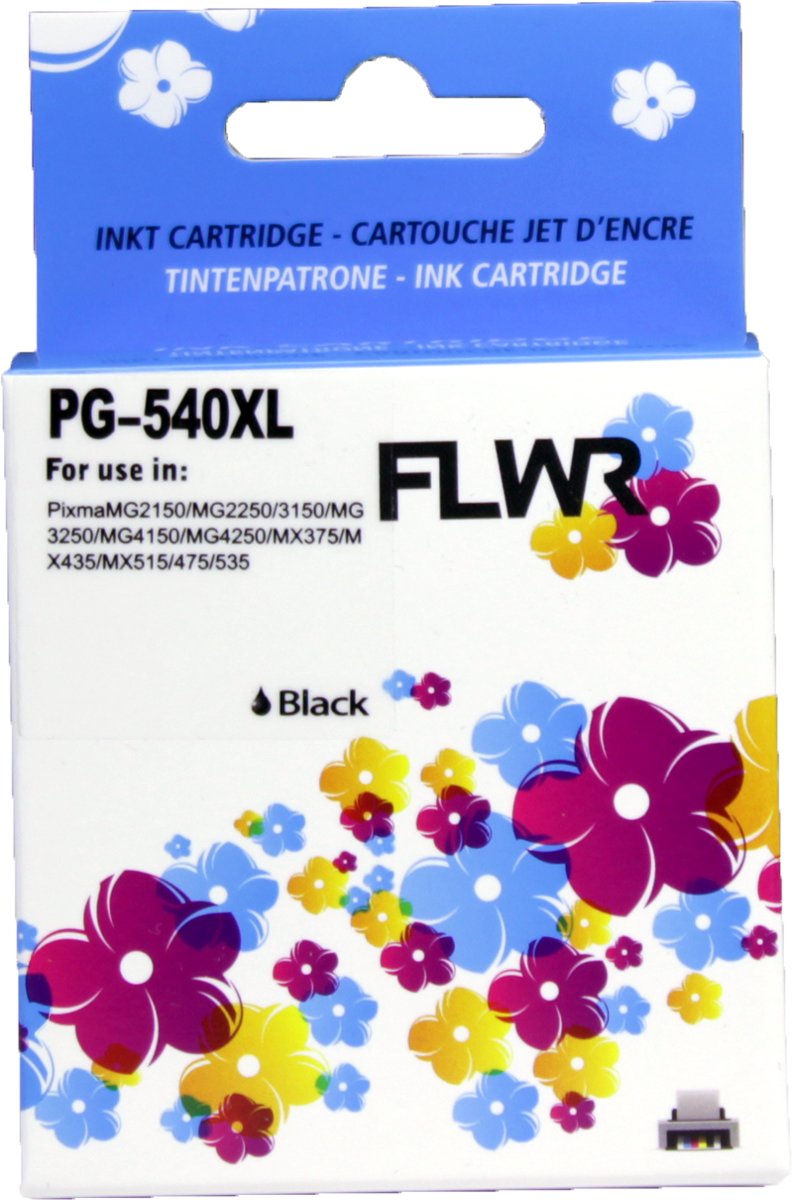 FLWR - Inktcartridge / PG-540XL / Zwart - geschikt voor Canon