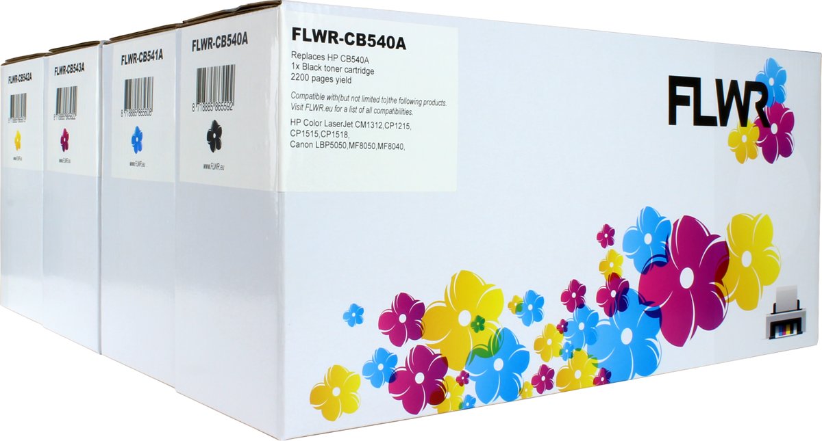 FLWR - Toner / 125A multipack / Zwart en Kleur - geschikt voor HP