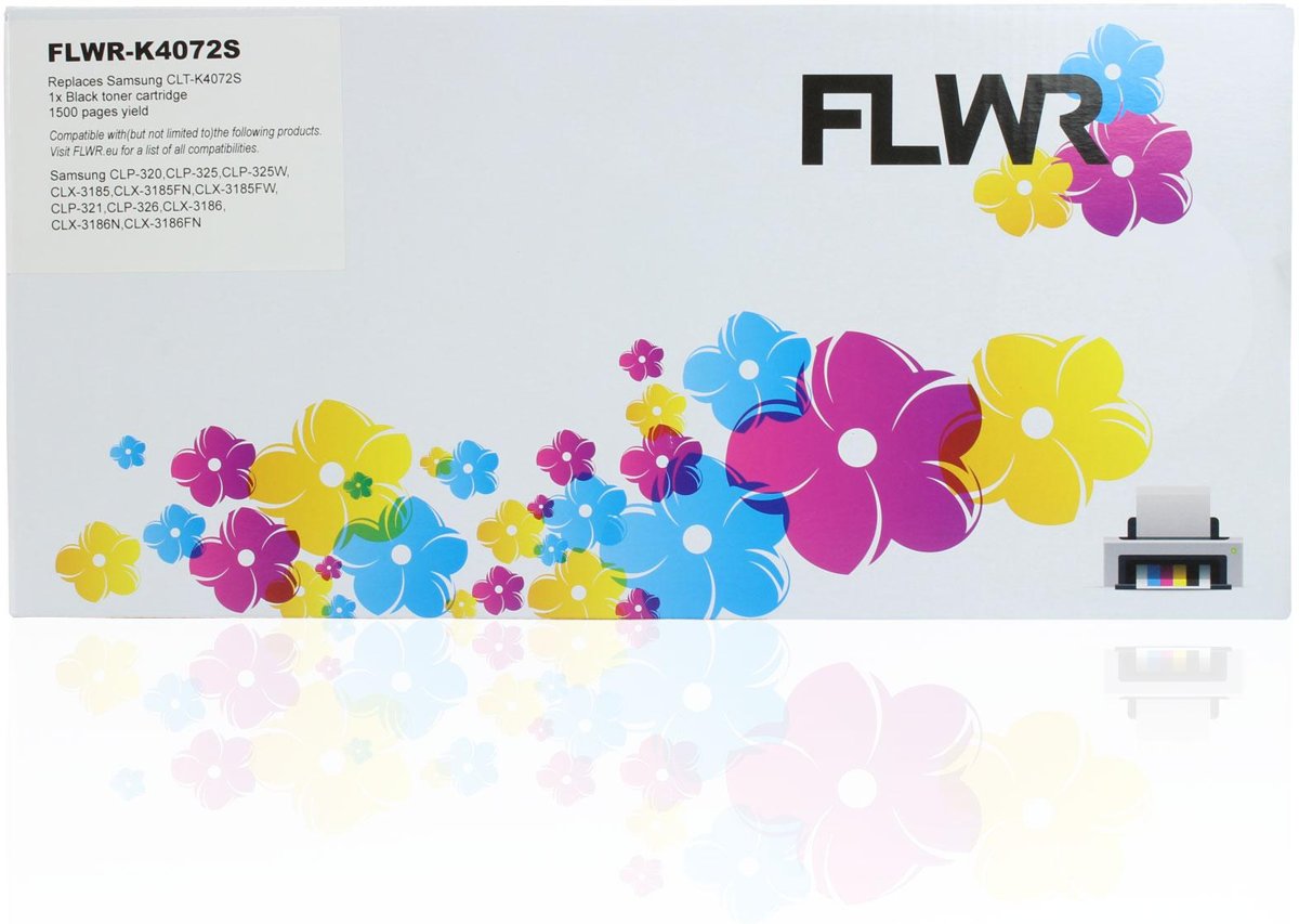 FLWR - Toner / CLT-K4072S / Zwart - geschikt voor Samsung