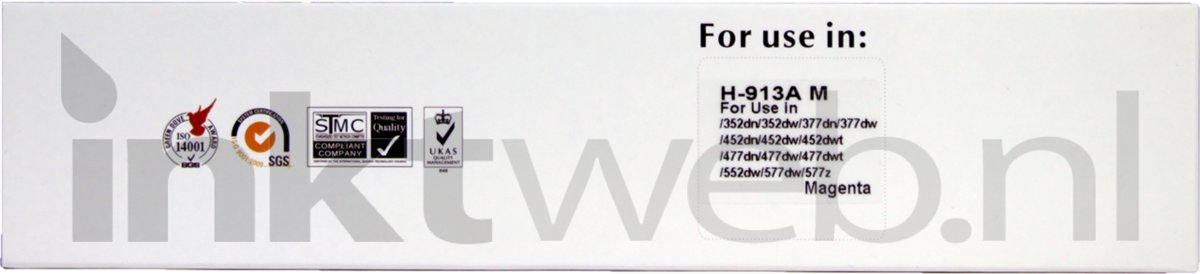 FLWR HP 913A magenta compatible toner Geschikt voor HP