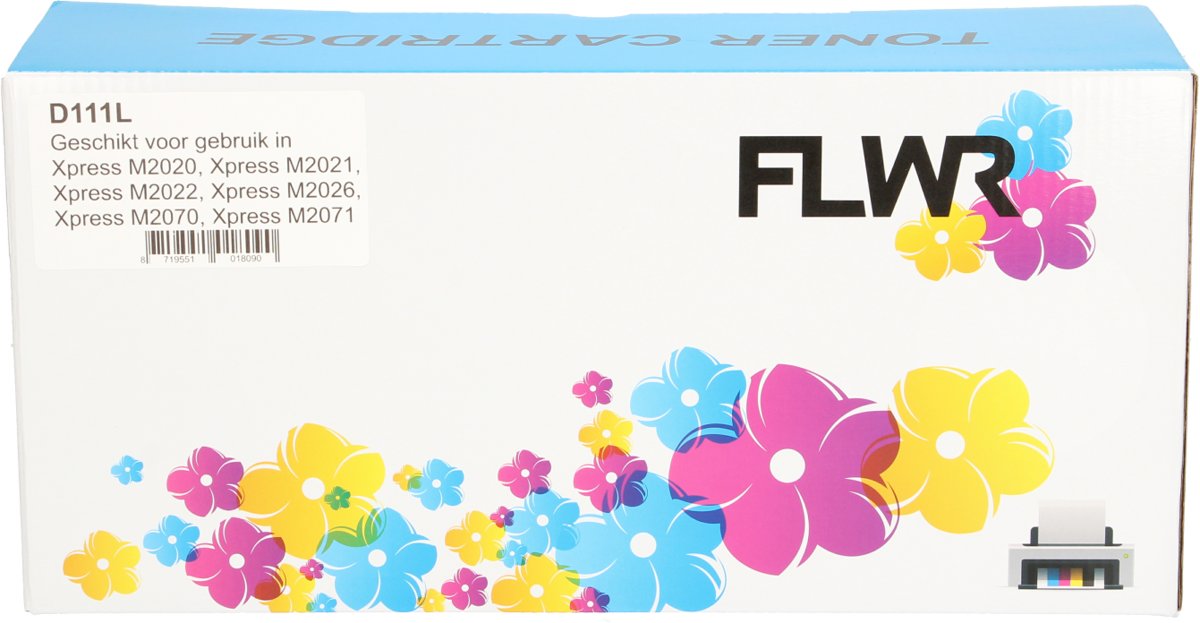 FLWR toner MLT-D111L alternatief voor de MLT-D111L Zwart