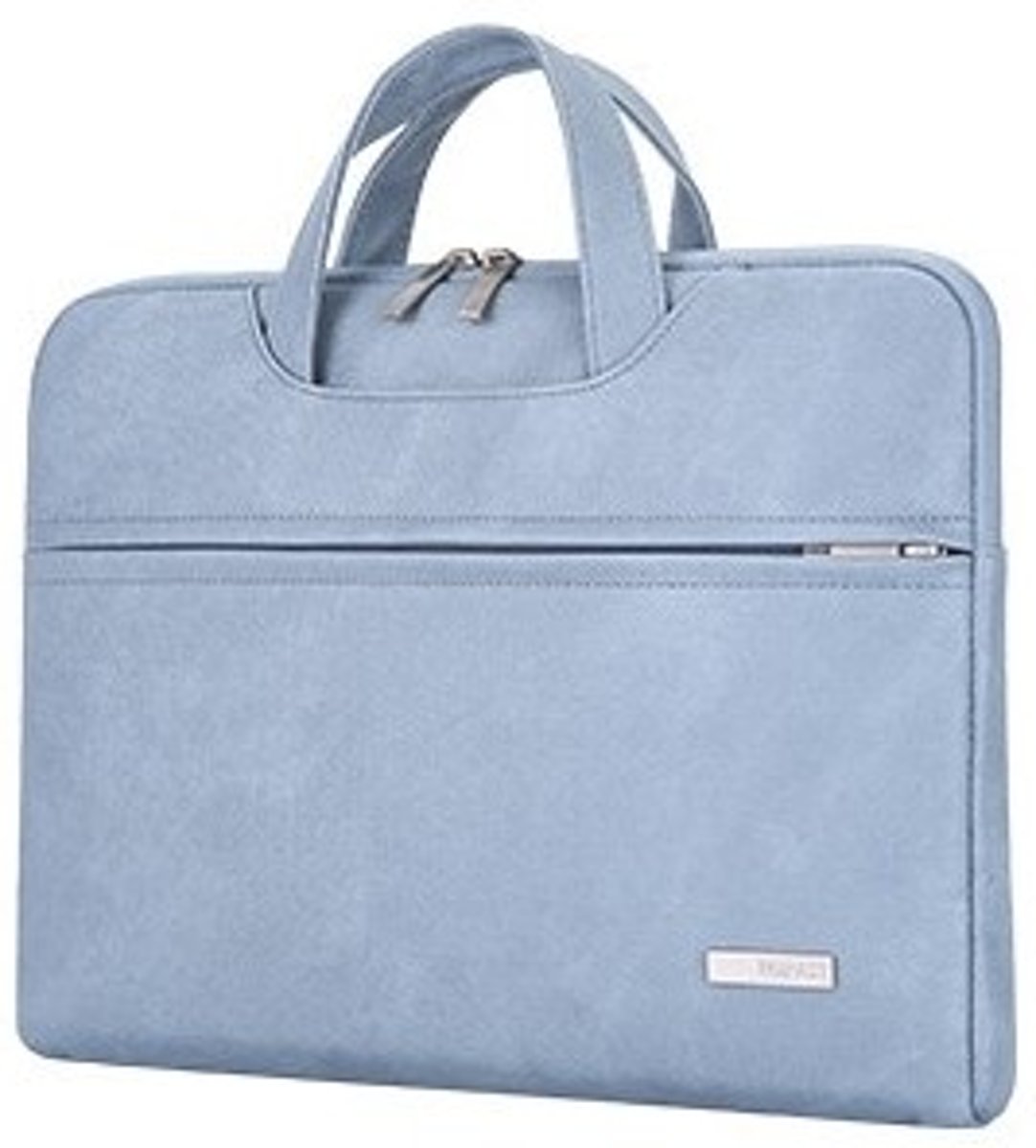 Laptoptas - 15,6 inch - Kunstleer - Blauwgrijs