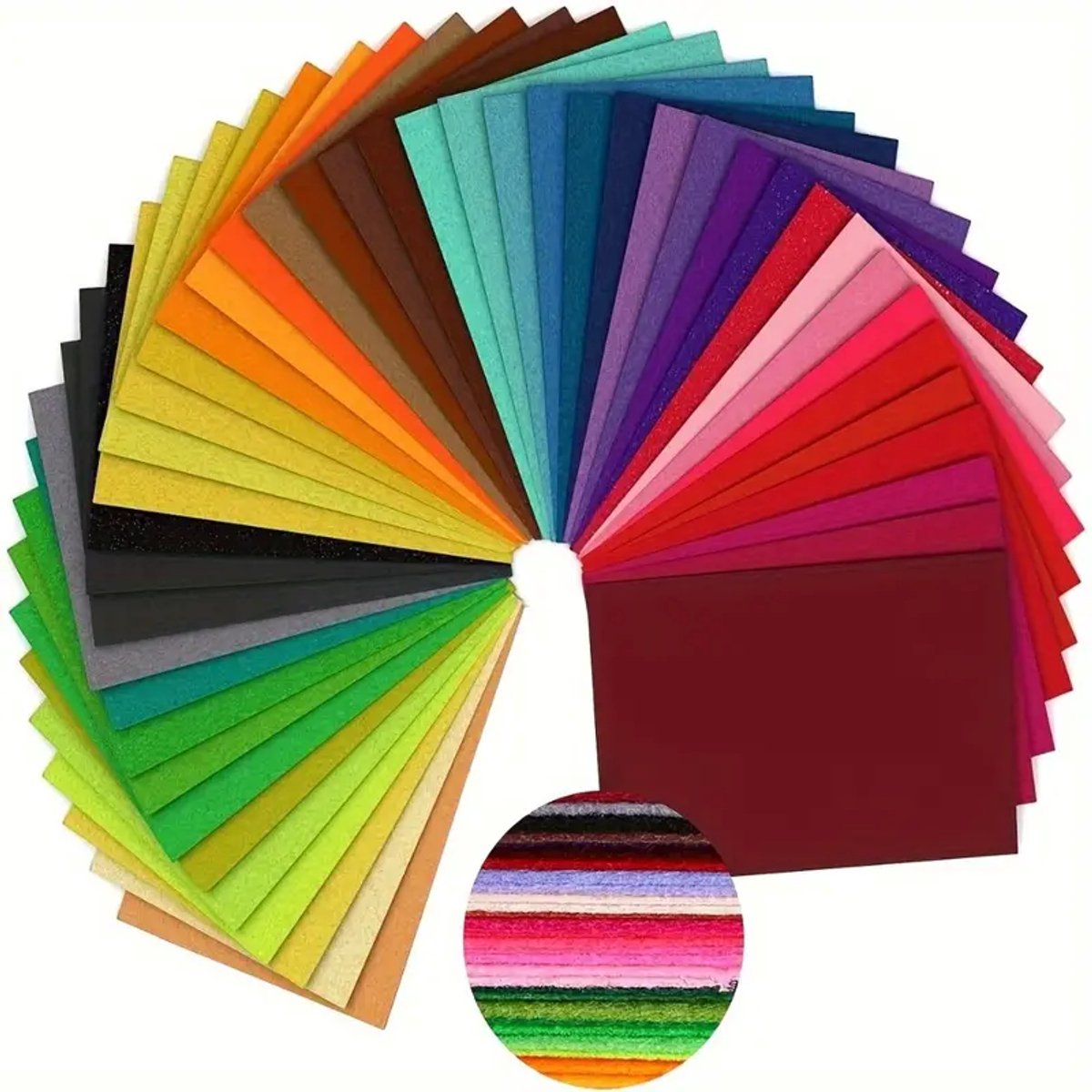   – Hobbyvilt – 40 Stuks – 10 x 10 cm – Mix Kleuren – Knutsel- en DIY  vellen