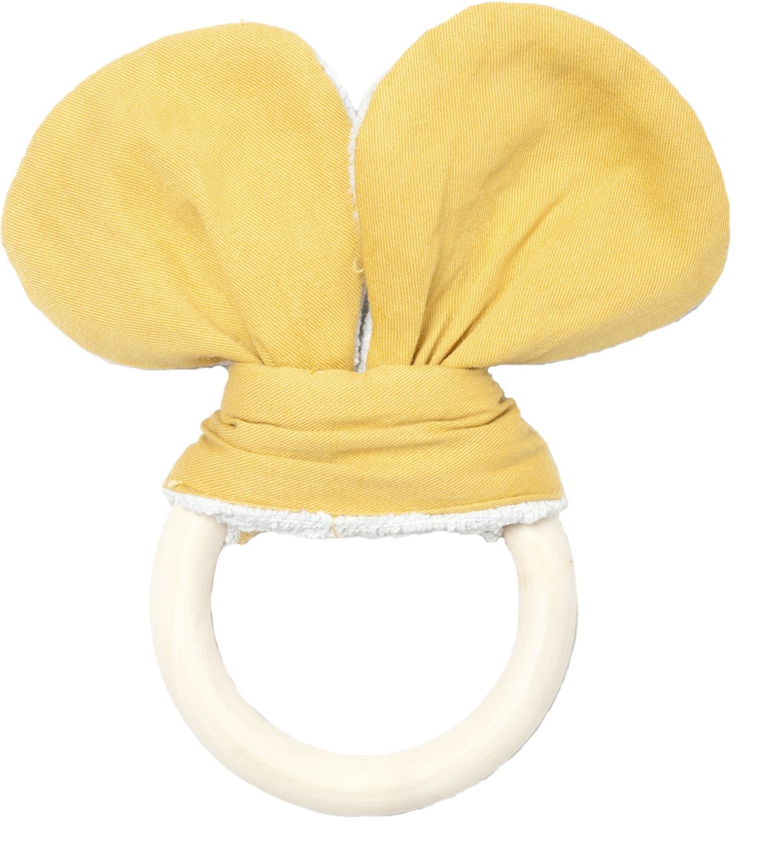   Bijtring Oortjes Beer Oker