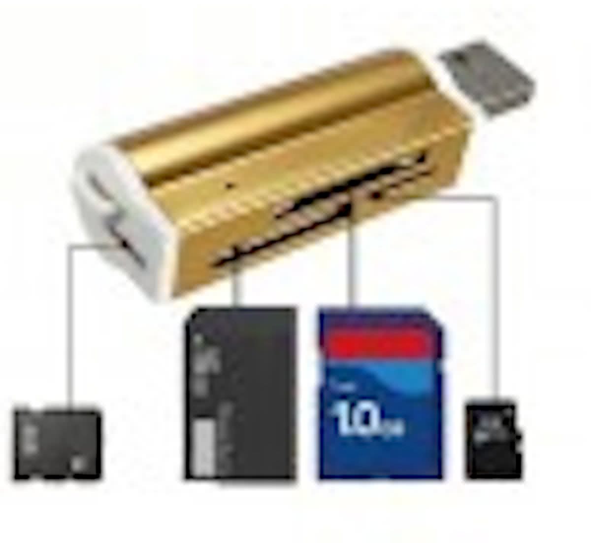 Multifunctionele usb 2.0 geheugenkaartlezer