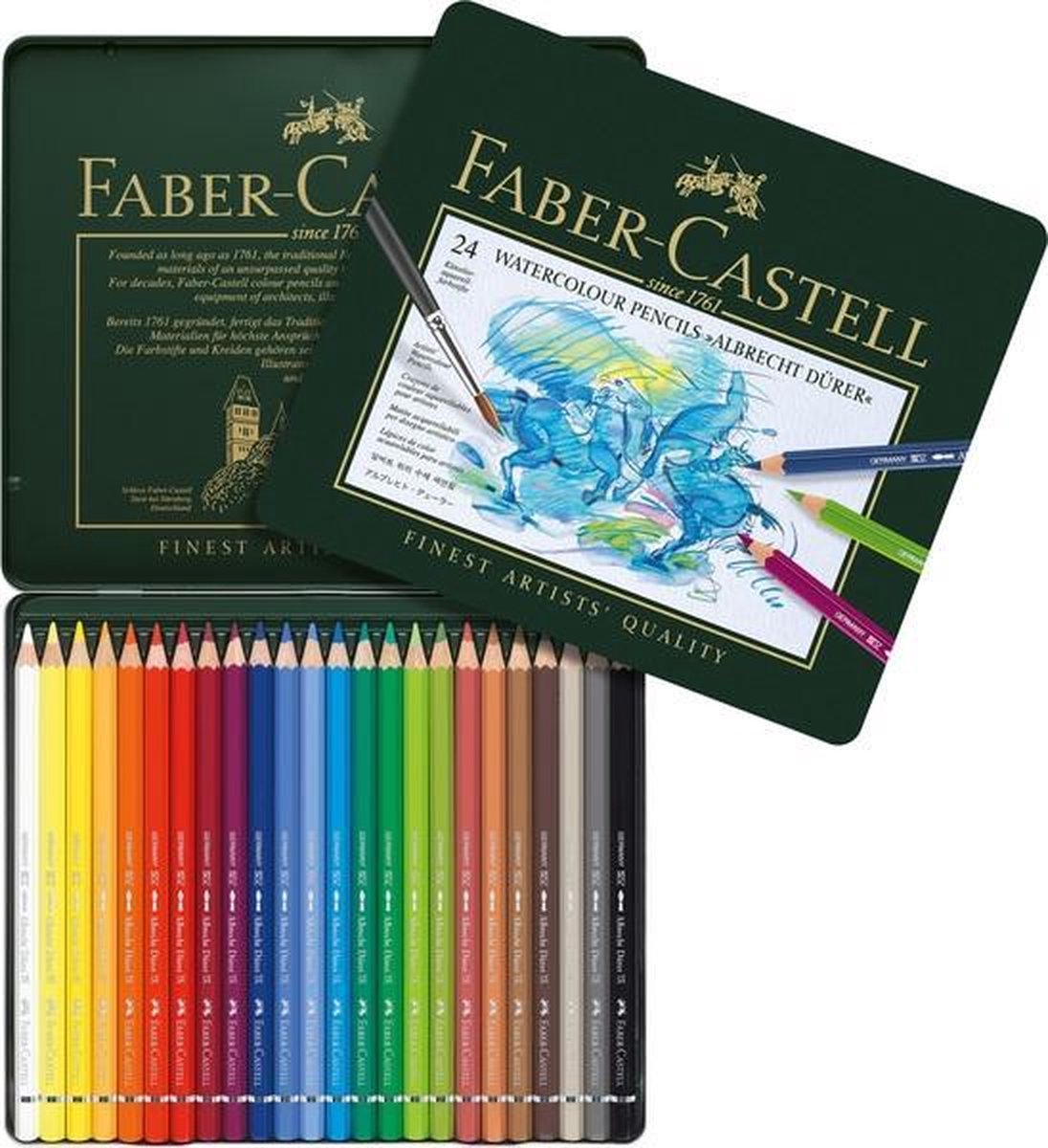 Faber Castell FC-117524 Aquarelpotlood Faber-Castell Albrecht Dürer Etui à 24 Stuks