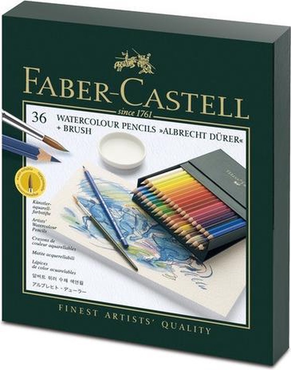 Faber Castell FC-117538 Aquarelpotlood Faber-Castell Albrecht Dürer Studiobox à 36 Stuks