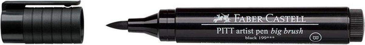 Faber Castell FC-167699 Artist Pen Big Brush Black 199 4 Stuks